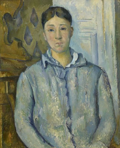Madame Cézanne kékben alkotó: Paul Cézanne