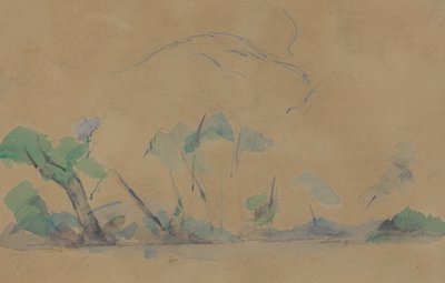 Mont Sainte-Victoire [előlap] alkotó: Paul Cézanne