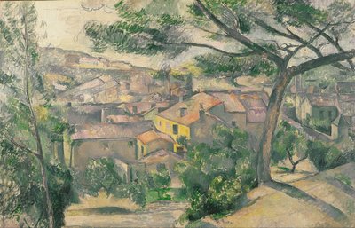 Reggeli kilátás L’Estaque-ra a napfényben alkotó: Paul Cézanne