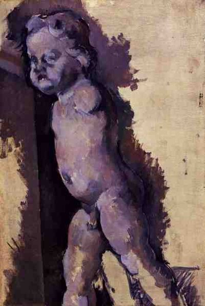 Puttó gipszöntvény, 1894-95 körül (olaj, vászon) alkotó: Paul Cézanne