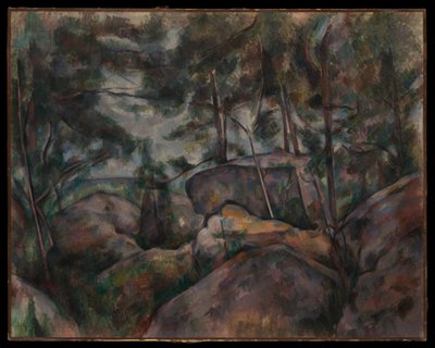 Sziklák Fontainebleau-nál alkotó: Paul Cézanne