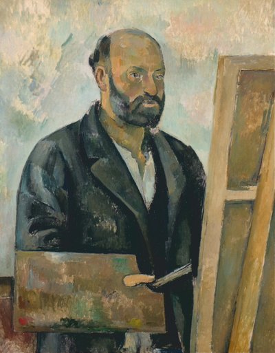 Önarckép palettával, 1890 körül (olaj, vászon) alkotó: Paul Cézanne