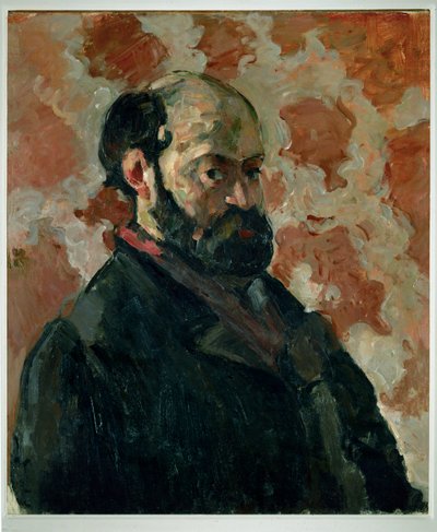 Önarckép rózsaszín háttér előtt (olaj, vászon) alkotó: Paul Cezanne