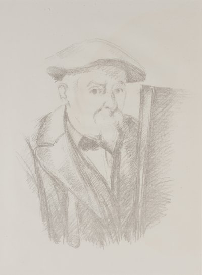 Önarckép a festőállvány előtt alkotó: Paul Cézanne