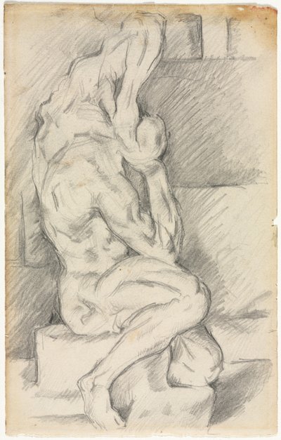 Anatómiai szobor vázlata (recto) alkotó: Paul Cézanne