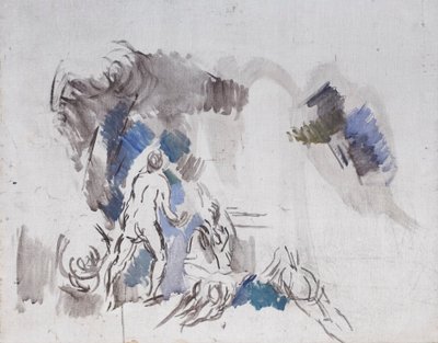 Fürdőzők vázlata alkotó: Paul Cézanne
