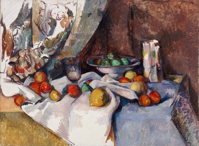 Csendélet almával alkotó: Paul Cézanne