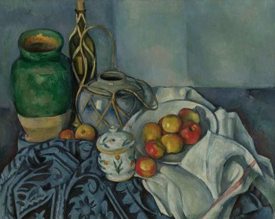 Csendélet almákkal alkotó: Paul Cézanne