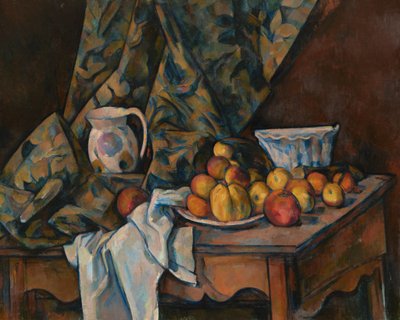 Csendélet almákkal és őszibarackokkal alkotó: Paul Cézanne