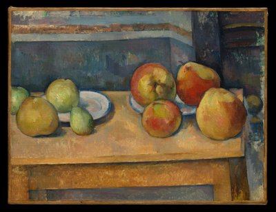 Csendélet almákkal és körtékkel alkotó: Paul Cézanne