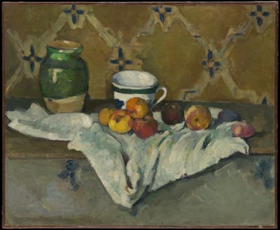 Csendélet kancsóval, csészével és almákkal alkotó: Paul Cézanne