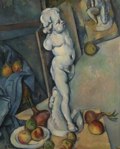 Csendélet vakolat Ámorral, 1894 körül (olaj, papír) alkotó: Paul Cézanne