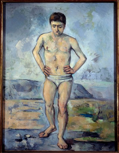 Paul Cezanne (1839-1906) A fürdőző festménye 1885 V. 1,27x0,96 m New York, Modern Művészetek Múzeuma alkotó: Paul Cézanne