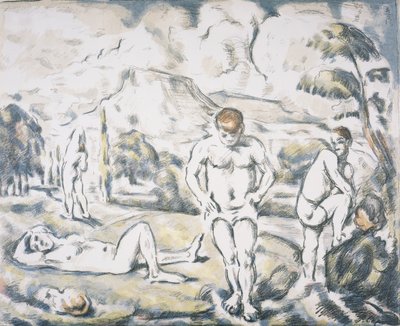 Fürdőzők alkotó: Paul Cézanne