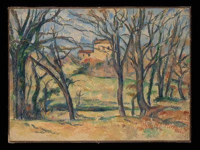 Fák és házak a Jas de Bouffan közelében alkotó: Paul Cézanne