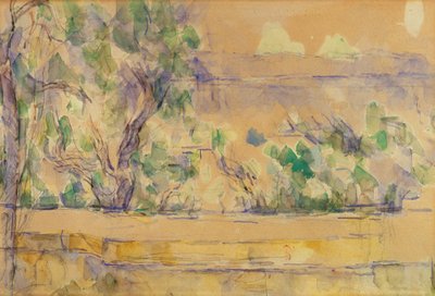 Nézet a Lauves-i Stúdióban (akvarell ceruzával, papíron) alkotó: Paul Cézanne