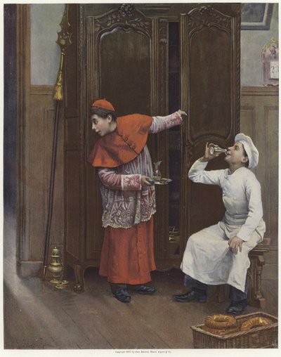 Két fiatal fiú litho színű jelmezt visel alkotó: Paul Charles Chocarne-Moreau