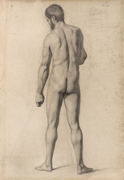 Akadémiai akt, hátulról, 1862 alkotó: Paul Cézanne