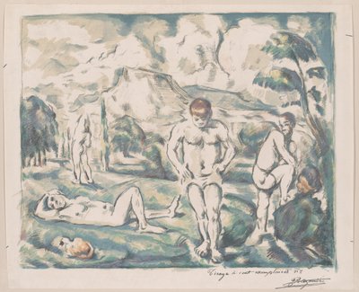 Fürdőzők alkotó: Paul Cézanne