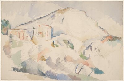 Château Noir és Mont Sainte-Victoire, c. 1890-1895 alkotó: Paul Cézanne