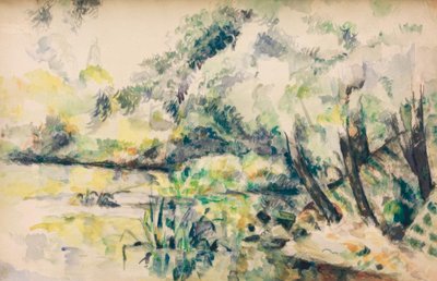 Mocsaras víz (Melun közelében?) alkotó: Paul Cézanne