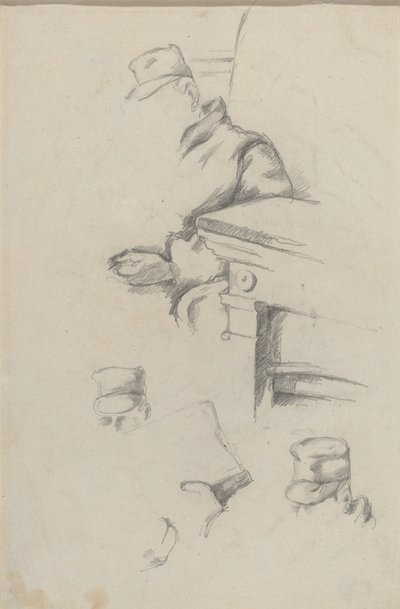 A művész atyja [verso] alkotó: Paul Cézanne