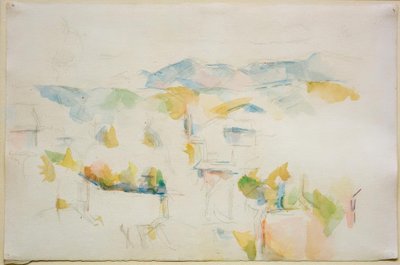 Hegyvidéki táj Aix-en-Provence körül alkotó: Paul Cézanne