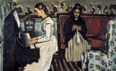 Lány a Tannhauser zongoranyitányánál, 1868. alkotó: Paul Cézanne