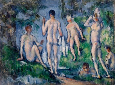 Fürdőzők csoportja alkotó: Paul Cézanne