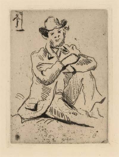 Guillaumin az akasztott emberrel alkotó: Paul Cézanne