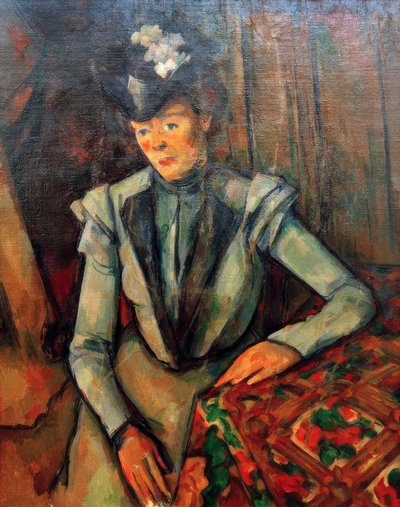 A kék ruhás hölgy alkotó: Paul Cézanne