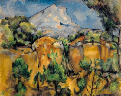 A Sainte-Victoire hegy Bibémusból nézve alkotó: Paul Cézanne