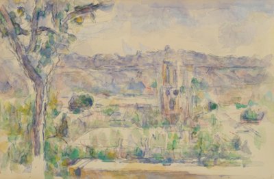 Aix katedrálisa a Lauves műhelyből nézve alkotó: Paul Cézanne