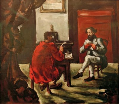 Paul Alexis olvasása Zolánál alkotó: Paul Cézanne