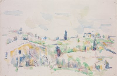 Táj Provence-ban alkotó: Paul Cézanne