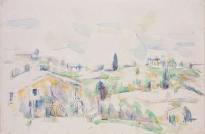 Táj Provence-ban alkotó: Paul Cézanne