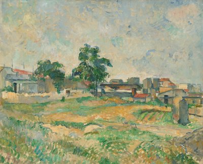 Párizs melletti táj, c. 1876. alkotó: Paul Cézanne