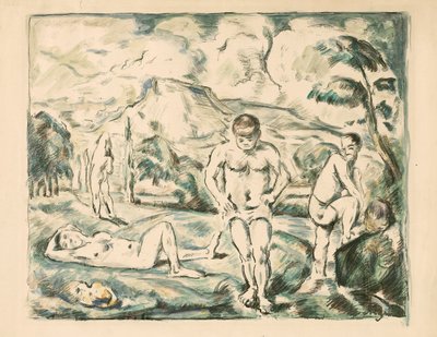 Nagy fürdőzők alkotó: Paul Cézanne