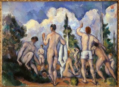 A fürdőzők alkotó: Paul Cézanne
