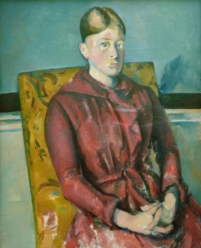 Madame Cézanne a sárga székben alkotó: Paul Cézanne