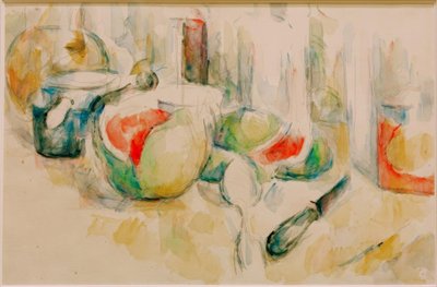 Csendélet görögdinnyével alkotó: Paul Cézanne