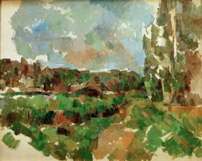 Tájkép egy folyó mellett alkotó: Paul Cézanne