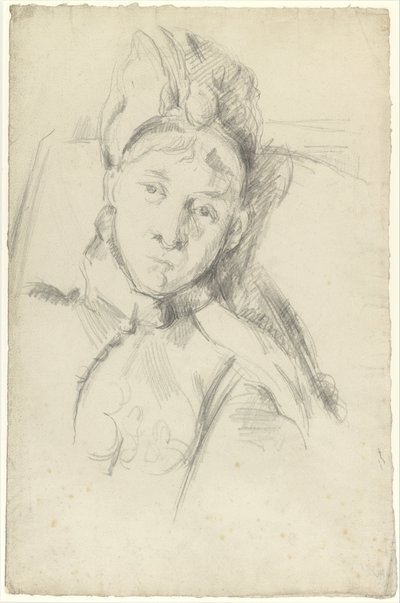 Hortense Cézanne-Figuet, a művész feleségének portréja alkotó: Paul Cézanne
