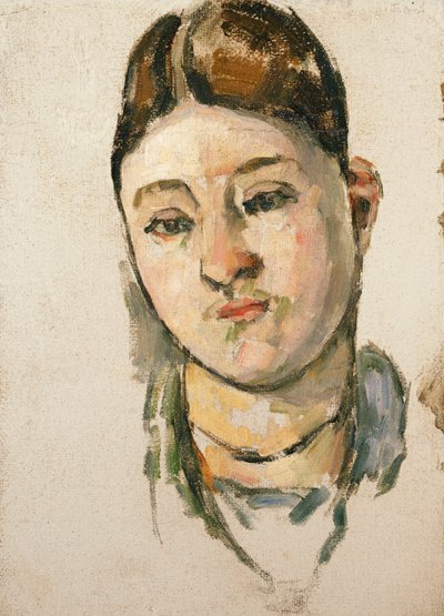 Madame Cezanne portréja; Madame Cezanne portréja, 1883 körül alkotó: Paul Cézanne