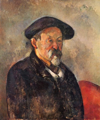 Önarckép barett sapkával alkotó: Paul Cézanne