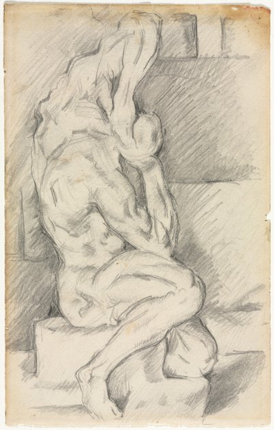 Anatómiai szobor vázlata (recto) alkotó: Paul Cézanne
