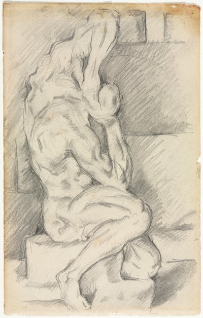 Anatómiai szobrászat vázlata, 188184. alkotó: Paul Cézanne