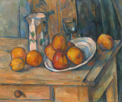 Csendélet tejeskancsóval és gyümölccsel, c. 1900. alkotó: Paul Cézanne