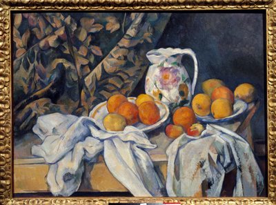 Csendélet a függönyön. Paul Cezanne (1839-1906) festménye alkotó: Paul Cézanne