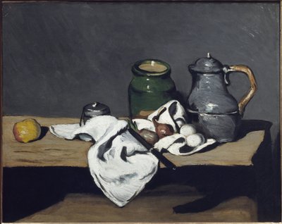 Csendélet vízforralóval - olaj, vászon alkotó: Paul Cézanne